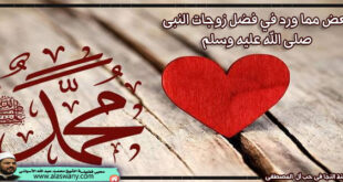 بعض مما ورد في فضل زوجات النبى