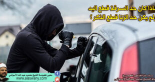 لماذا كان حد السرقة قطع اليد ولم يكن حد الزنا قطع الذكر ؟